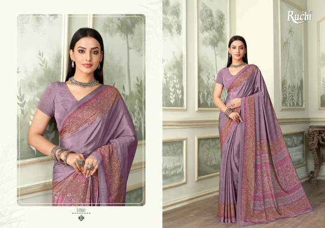 Vivanta Silk 37 By Ruchi Crepe Silk Printed Saree Wholesale Price In Surat